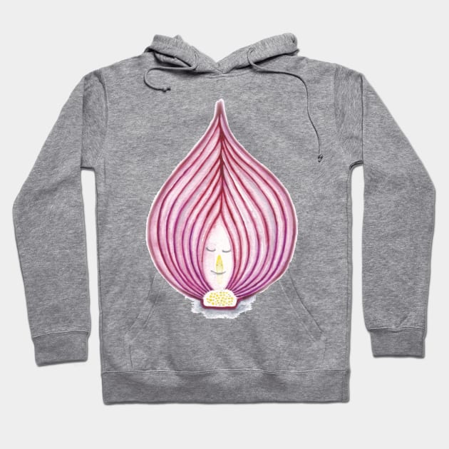 Optimistic onion Hoodie by MarjolijndeWinter